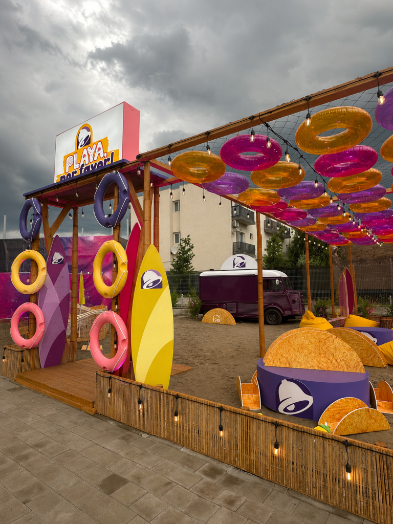 Taco Bell deschide primul hub de vară în Nibiru și Beach, Please! - primul proiect de acest tip al brandului în România