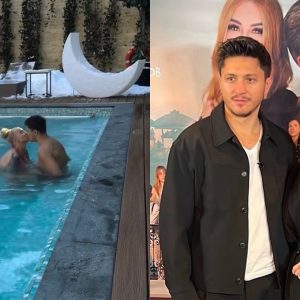 Anamaria Prodan și Ronald Gavril, în ipostaze tandre la piscină: „Sunt binecuvântată să te am alături”